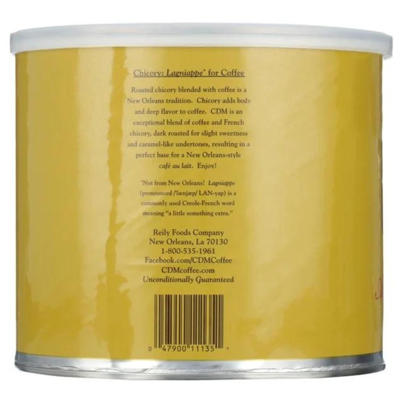CDM Ground Coffee & Chicory Regular Grind, 34.5oz Can (Pack of 1) - Image 3